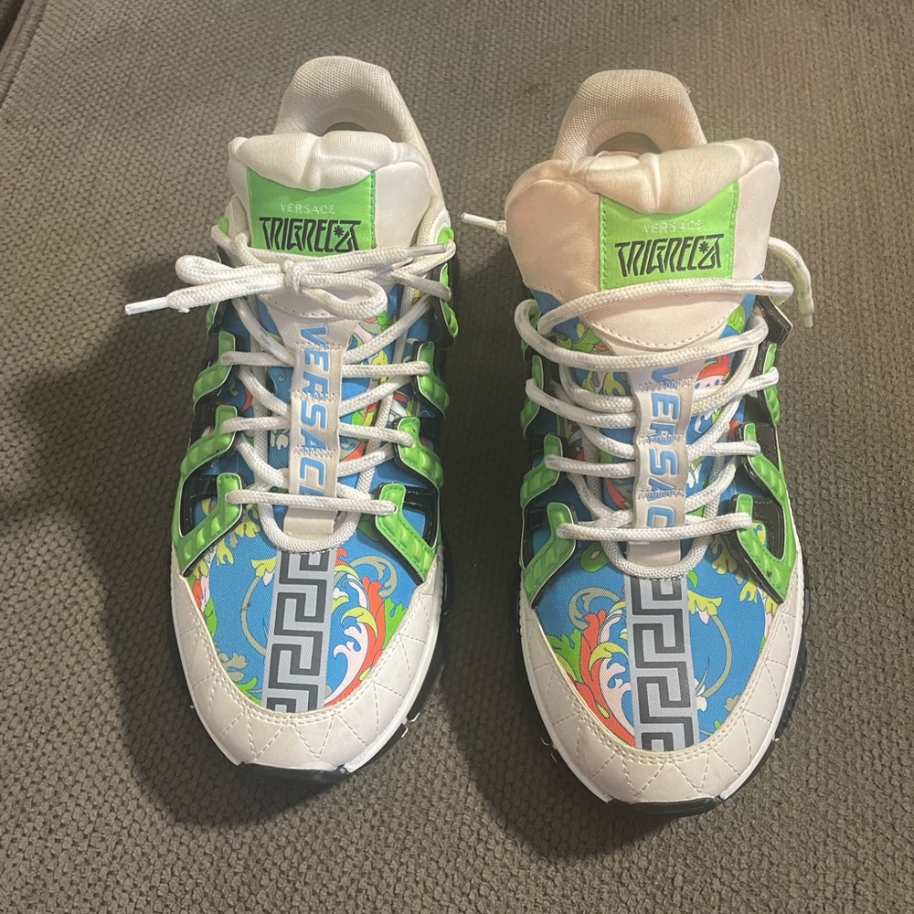 Selling 4 pairs of sneakers. Versace, Adidas. Used. Selling as a bundle $500